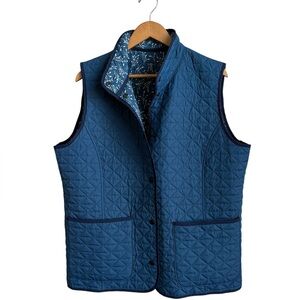 Lands' End Reversible Quilted Vest Size XL